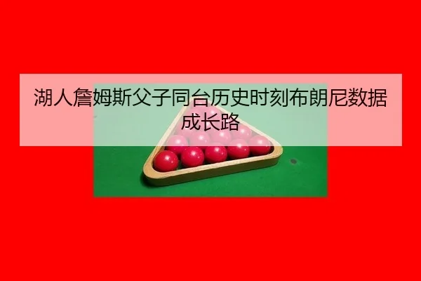 湖人詹姆斯父子同台历史时刻布朗尼数据成长路